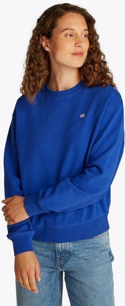 Tommy Hilfiger Sweatshirt REG CONTRAST FLAG SWEATSHIRT mit Logo-Flag