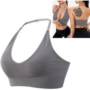 RWEUOQ Bralette Sexy Neckholder-BH,V-Ausschnitt,atmungsaktiv,mit Brustpolstern weiches (Neckholder-BH mit tiefem V-Ausschnitt für einen femininen Look, Atmungsaktiv, hautfreundlich, bietet Halt&formt eine schöne Silhouette) Ohne Bügel, starker Halt, weiches Material, vielseitig kombinierbar