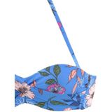 s.Oliver Bügel-Bandeau-Bikini-Top Maya, mit floralem Design und Wickel-Optik