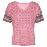 Vivance Dreams Pyjamaoberteil in schönem Ethno-Design