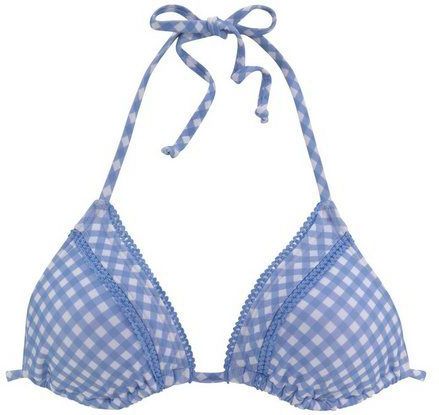 Buffalo Triangel-Bikini-Top Karo, mit Zierborte