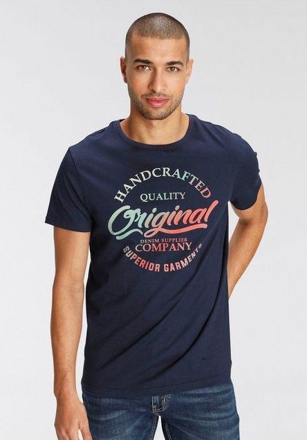 AJC T-Shirt kurzärmelig, schmaler Schnitt, bedruckt oder unifarben