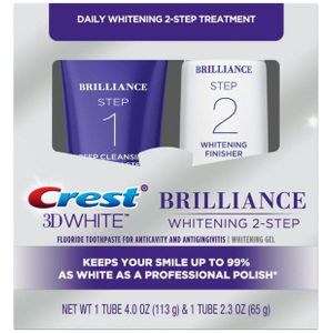Crest Zahnpasta White Brilliance Daily Cleansing Toothpaste and Whitening Gel System