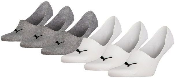 PUMA Füßlinge PUMA UNISEX FOOTIE 6P ECOM (6 Paar) Mit Logo