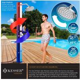 KESSER Solardusche, Solardusche 40- 60 Liter Solar Gartendusche warmes Wasser