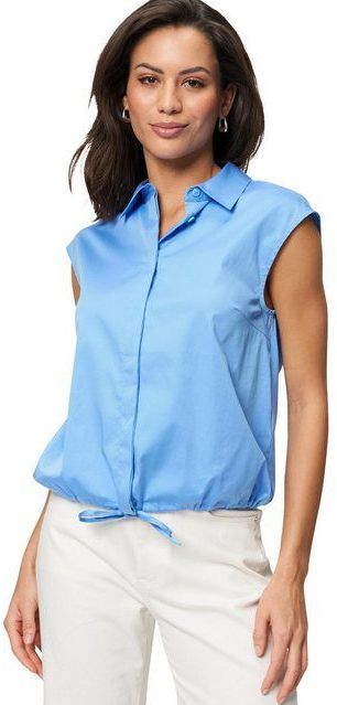 Zero Klassische Bluse zero Bluse mit Bindeband
