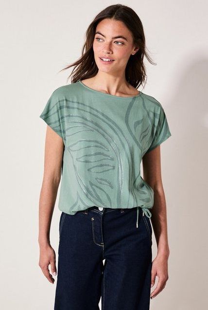 Cecil T-Shirt mit Tunnelzug am Saum