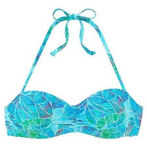 Sunseeker Bügel-Bandeau-Bikini-Top Lapa, mit tropischem Print