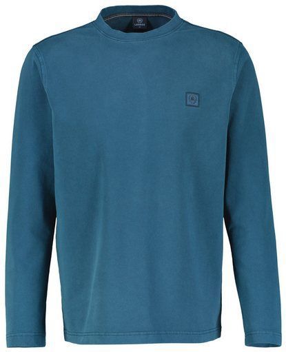 LERROS Rundhalsshirt mit Logo Stickerei