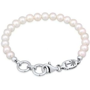 HAZE & GLORY Bead-Armband-Set Perlenarmband - Pearl it out 925 Sterling Silber, Palme