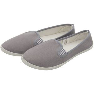 dynamic24 Slipper Damen Canvas Sneaker Slip On Schuhe Loafer Stoff Freizeitschuhe Flats