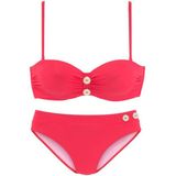 Vivance Bügel-Bandeau-Bikini mit edlen Zierknöpfen