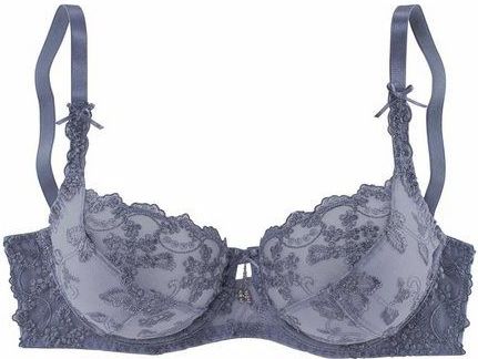 LASCANA Bügel-BH mit transparenter Stickerei-Spitze, Dessous