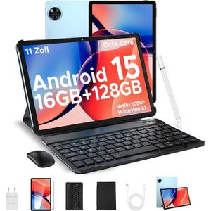 DOOGEE U11 VIP Tablet (11", 128 GB, Android 15, Android 15, 8580 mAh 16+128GB 2TB mit Tastatur,Maus,Stift,Hülle 7,9 mm)
