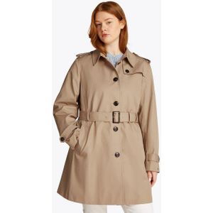 Tommy Hilfiger Curve Trenchcoat CRV HERITAGE SB TRENCH in Großen Größen, Logostickerei am Ärmel, typischen Trenchdetails