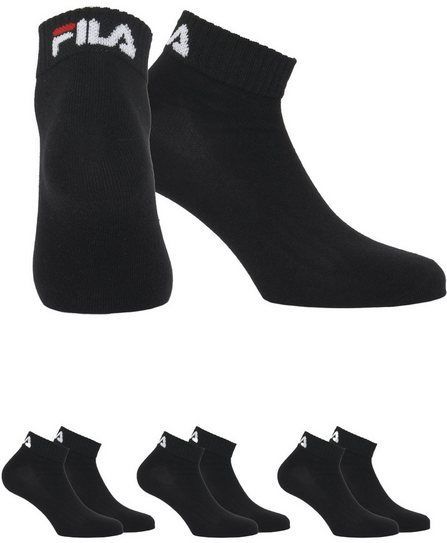 Fila Kurzsocken (3er Pack) mit Logostickerei