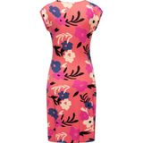 Ragwear Etuikleid Crupi Print figurbetontes Sommerkleid mit Raffung an der Taille