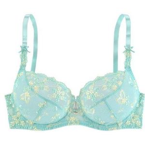 LASCANA Bügel-BH mit transparenter Stickerei-Spitze, Dessous