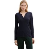 TOM TAILOR Langarmshirt mit Henley Ausschnitt