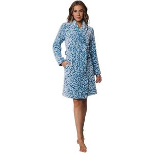 Rebelle Damenbademantel Damen Fleece Bademantel, Kurz, Polyester, Schalkragen, Gürtel, kuschelige Qualität