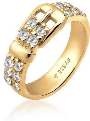Elli Fingerring Gürtel Kristalle 925 Silber, Gürtel