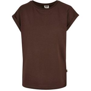 URBAN CLASSICS Kurzarmshirt Urban Classics Damen Ladies Organic Extended Shoulder Tee (1-tlg)