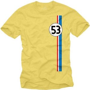 MAKAYA Print-Shirt Herren Geschenke für Autoliebhaber 53 Tuning Motiv Retro Vintage Auto