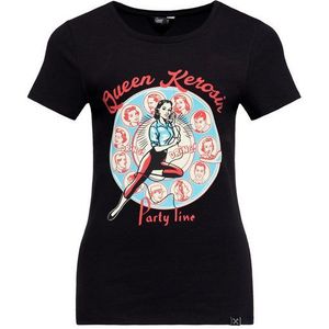 QueenKerosin T-Shirt Party Line (1-tlg) mit 50s Artwork