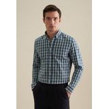 seidensticker Flanellhemd Slim Slim Langarm Button-Down-Kragen Karo