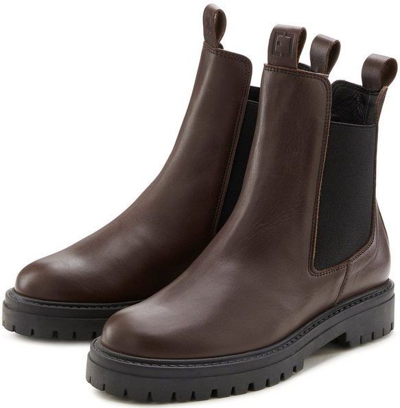 Elbsand Stiefelette Chelseaboots, Schlupfstiefel, Bikerboots aus Leder
