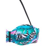 Vivance Bügel-Bandeau-Bikini mit Animaldruck und unifarbenen Akzenten