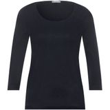 STREET ONE 3/4-Arm-Shirt Style Pania mit extra Futter an der Vorderseite