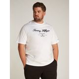 Tommy Hilfiger Big & Tall Rundhalsshirt BT-SCRIPT LOGO TEE-B in Großen Größen, Logostickerei