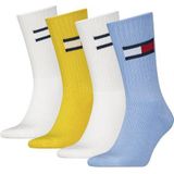 Tommy Hilfiger Sportsocken (4-Paar) mit großem Flag-Label seitlich