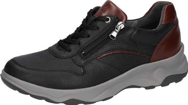 Waldläufer H-MAX Sneaker, Halbschuh, Schnürschuh mit seitlichem Reißverschluss, H-Weite