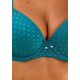 LASCANA Schalen-BH mit Spitze über nahtlosen Cups, auf Formbügel, Dessous