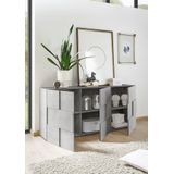 INOSIGN Sideboard Dama Breite 181, Kommode 3 Türen, Anrichte, Front in 3D-Optik, viel Stauraum, verschiedene Farben