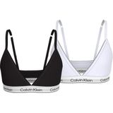 Calvin Klein Underwear Triangel-BH 2PK TRIANGLE (Packung, 2-tlg., 2er-Pack) mit Logobund