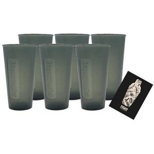 Jägermeister Becher Jägermeister 6er Set Hartplastik Becher 6x Acryl Glas Grau 0,3L Eich