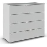 rauch Schubkastenkommode Sideboard Schubladenkommode AGORDO mit Dekor- oder Hochglanzfront (in zwei Griff-Farben), Breite 93 cm mit 4 großen Schubladen für viel Stauraum MADE IN GERMANY