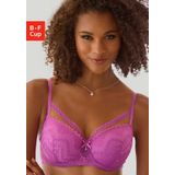 LASCANA Schalen-BH mit modischer Zick-Zack-Spitze im Balconnet-Schnitt, Dessous