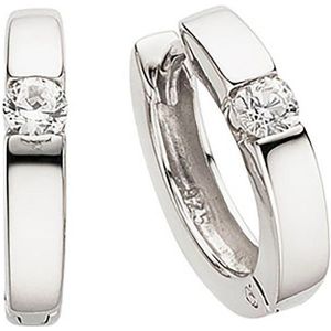 Aniston JEWELRY & WATCHES Paar Creolen Schmuck Geschenk Silber 925 Klappcreole, mit Zirkonia (synth)