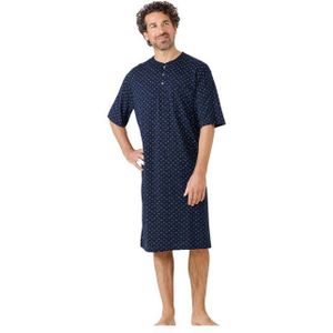 Hajo Nachthemd Herren Schlafshirt mit kurzem Arm (1-tlg) Klassisch