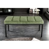 riess-ambiente Sitzbank PETIT BEAUTÉ 80cm grün / schwarz (Einzelartikel, 1-St), Wohnzimmer · Cord · Metall · Flur · Küche · Polster · Schlafzimmer