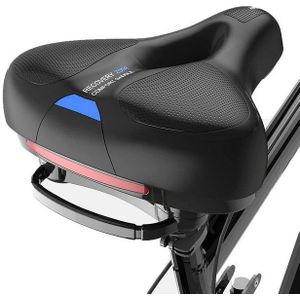 SURFOU Fahrradsattel Fahrradsattel Herren Damen Bequem Fahrrad Sattel Alpensattel (Duale Stoßdämpfung, Wasserdicht & langlebig, Reflektorstreifen, Universelle Passform & einfache Montage, für mtb, Rennräder, E-Bikes, Citybikes & Falträder), Ergonomic Design Bequemer Fahrradsättel