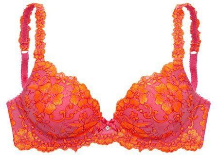 LASCANA Push-up-BH Wanda mit Bügel, mit schöner Stickereispitze, Dessous