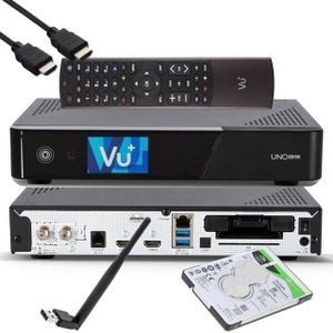 VU+ UNO 4K SE - UHD 1x DVB-S2 E2 Receiver + 1TB HDD + 150 Mbit WiFi Stick SAT-Receiver