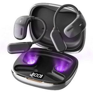 OYLCDI Open Ear Kopfhörer, In Ear Kopfhörer, Bluetooth 5.4 Sport-Kopfhörer Open-Ear-Kopfhörer (Reduzierung des Anrufrauschens und Intelligente Bassoptimierung, Open Noise Cancelling Kopfhörer, 30 Std Laufzeit, IPX4 Wasserdichte Kabellose Sport Bluetooth Kopfhörer mit Ohrhaken, für Übung, Büro und Langzeitgebrauc)