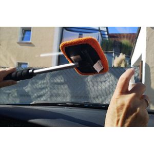 Westfalia Werkzeug Westfalia Set Autoscheiben-Innenreiniger, Teleskop, 2 Reinigungstücher Auto-Reinigungsmittel (4-St)