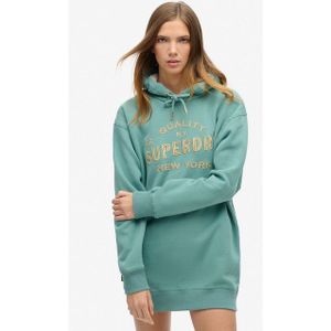Superdry Jerseykleid LUXE METALLIC LOGO HOOD DRESS